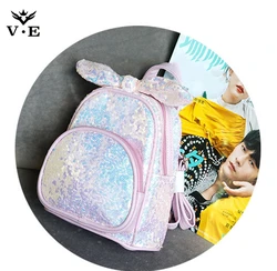Cute girls mini sequins backpack lovely sequins backpack fashion blingbling sparkling LED light backpack