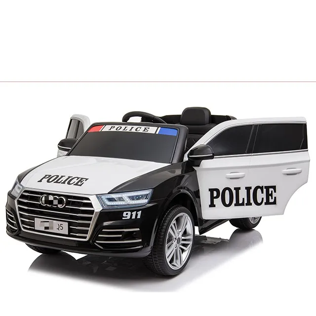 12V Kids Ride On Car SUV Truck Toys Remote Control Siren Children Electric Police Car