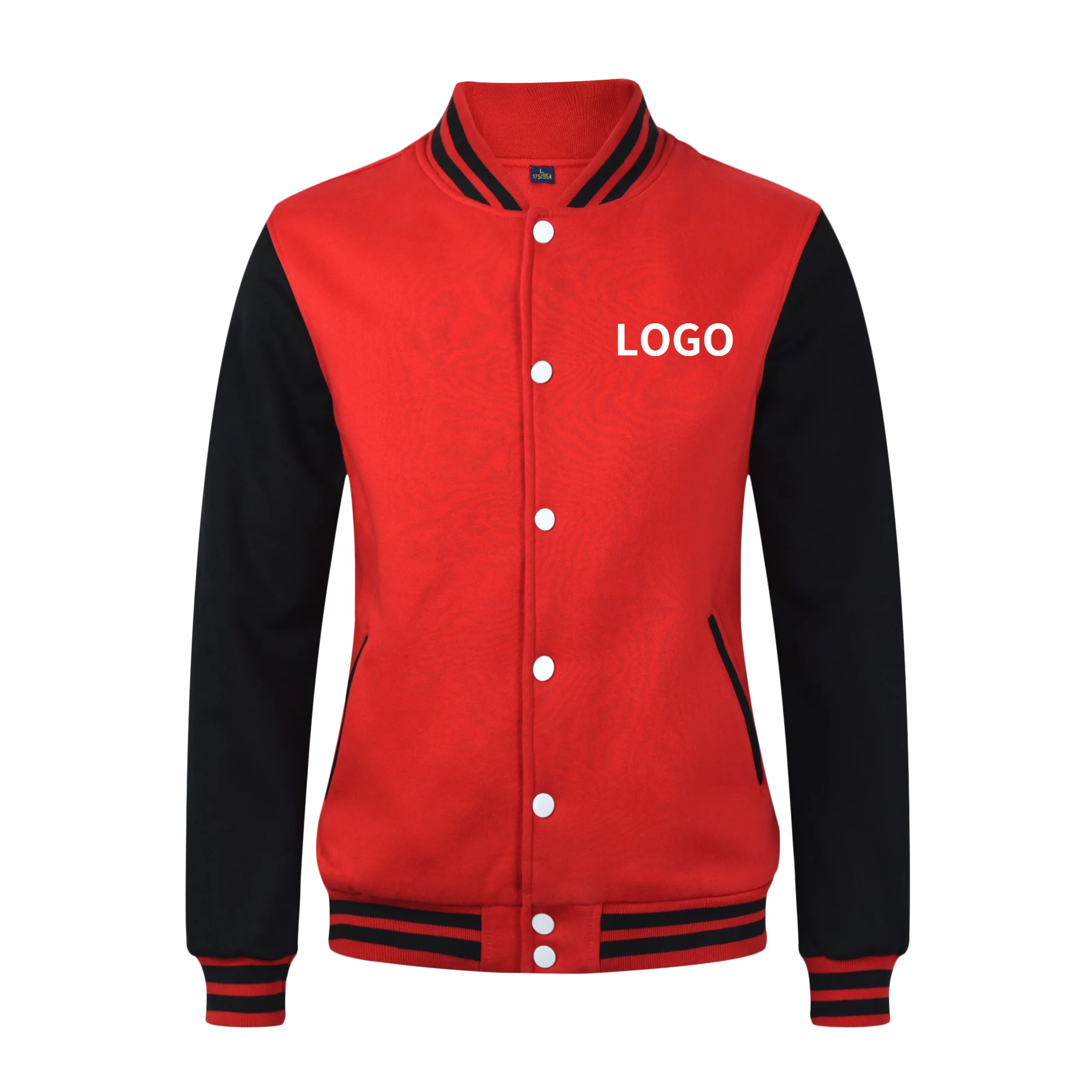 Оптовая продажа с фабрики, спортивный костюм унисекс с логотипом на заказ, бейсбольная куртка, куртка с надписью на заказ