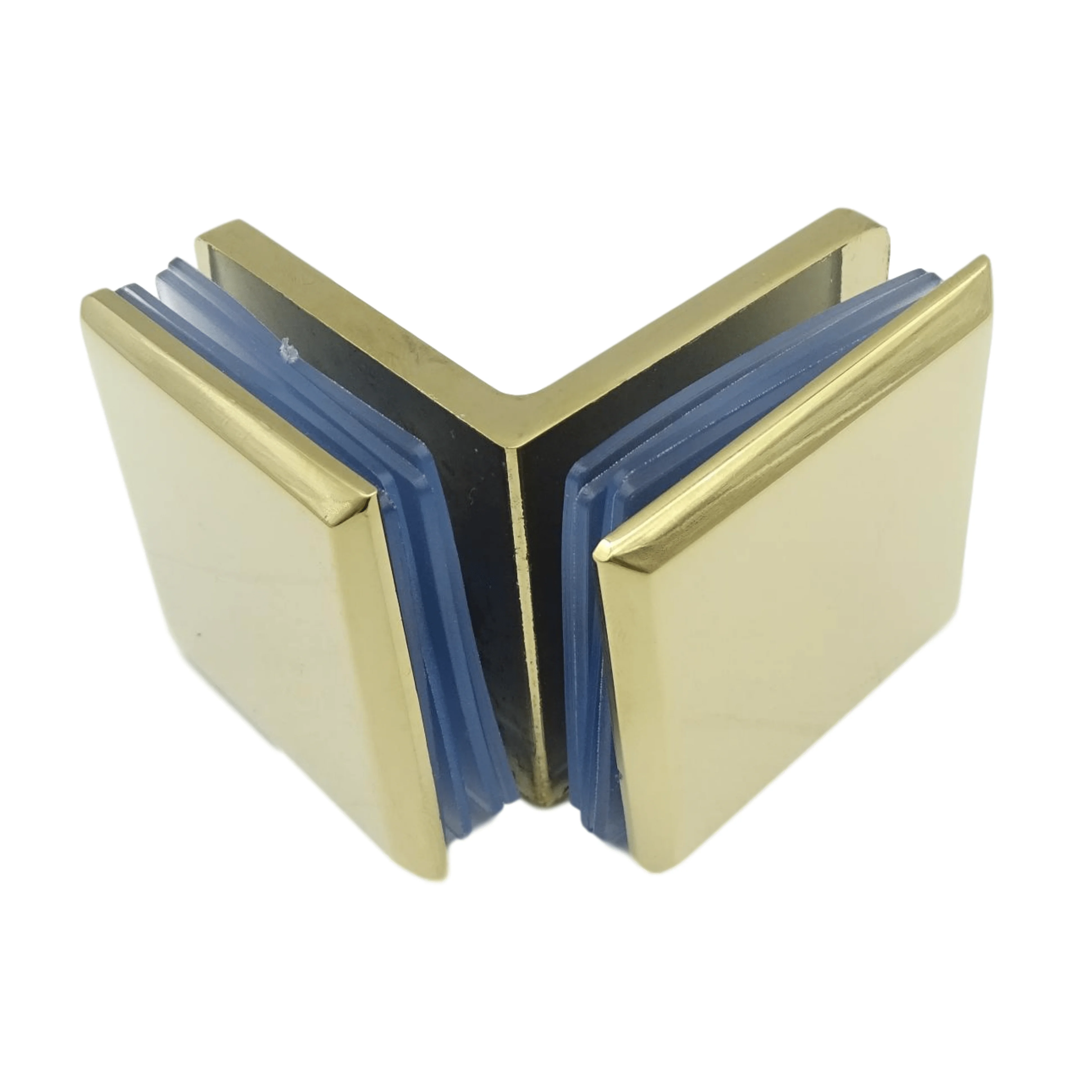 Kensharp PVD Zinc Alloy Door Hardware Fitting Glass To Glass Clamp Shower Screen Glass Hinge