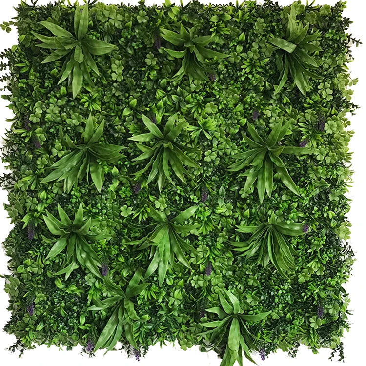 
Garden Home UV Protected Plastic Plant Grass Wall Backdrop Panel Outdoor Decor Artificial Hedge Fence Green Plant Grass Wall 