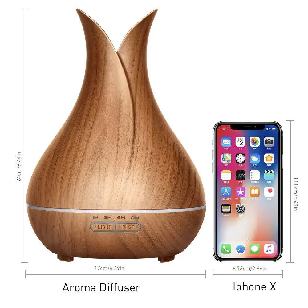 Electric Ultrasonic Aromatherapy LED Scent Water Home Portable Plug In Room Air Humidifier Essential Oil  Aroma Diffuser