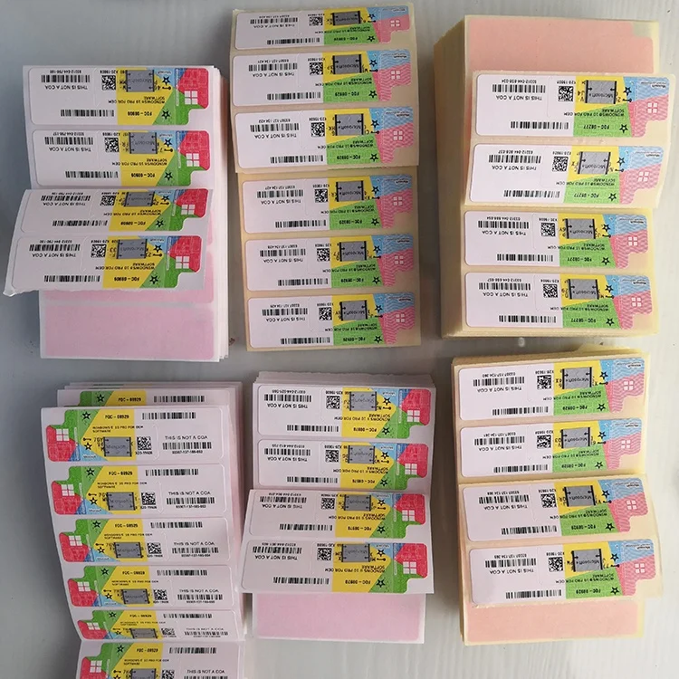 Wholesale win 10 pro retail key stickers Microsoft license Windows