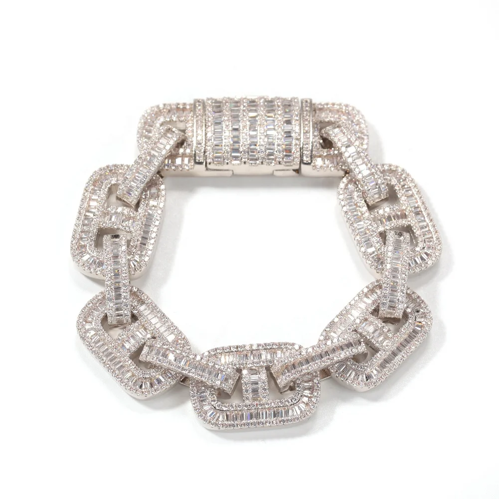 Новое поступление 2021, креативный браслет-цепочка из кубинской цепи в форме свиньи, хип-хоп ювелирные изделия, циркониевый браслет со стразами для Мужчин, Ювелирные изделия