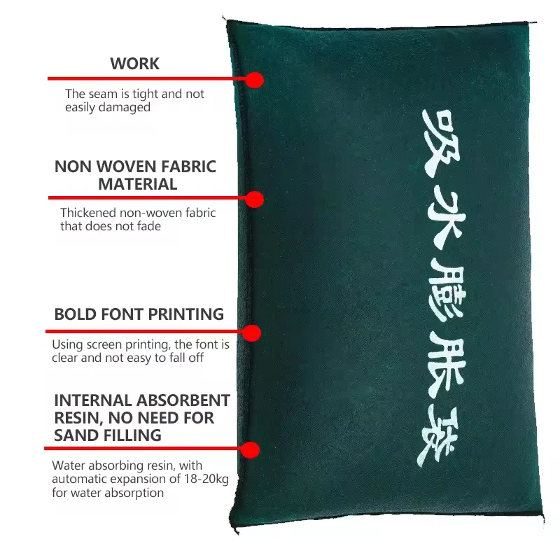 Water absorbing expansion bag Flood controlsandbag Flood control waterproof fire protectionproperty emergency free sand