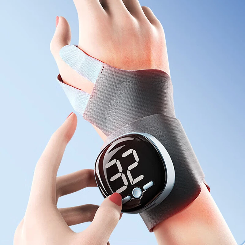 Portable Electric Wrist Support with EMS and Heat Function Ideal for Pain Relief and Wrist Injury Recovery