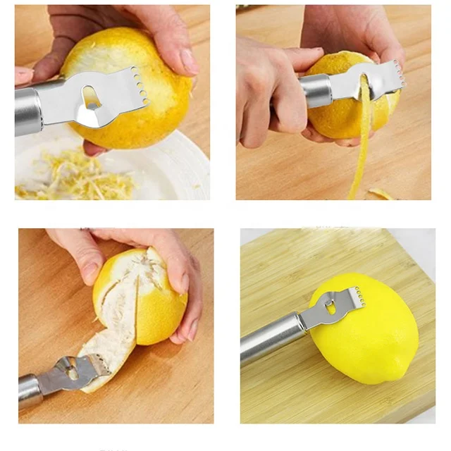 Amazon Hot Selling Fruit Potato Citrus Tools Manual Stainless Steel Lemon Grater Zester
