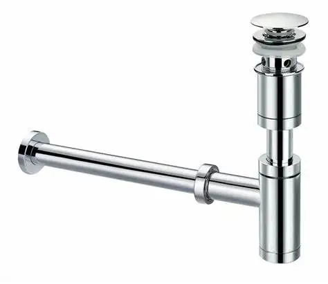 Brass siphon with pus down pop up waste,YT9720