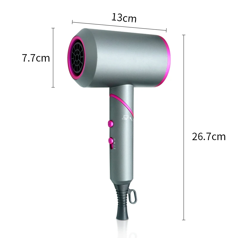 Professional Portable Household Ionic Blow Dryer Hotel Use Rechargeable Wireless Cordless Hair Dryer