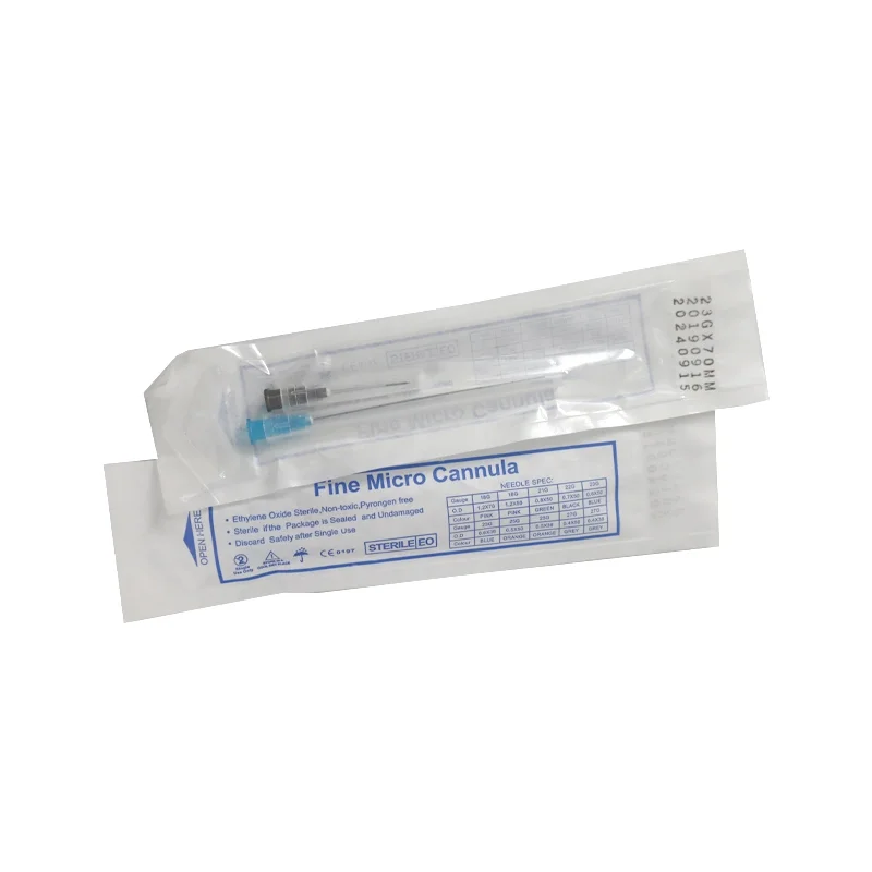 Disposable Micro Cannula Stainless Steel Blunt Type Injection Needle cannula needles for filler 25g