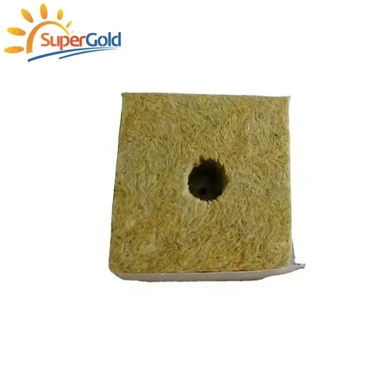 SuperGold agricultural rock wool hydrophobic rock wool products rock wool cube for seed cultivation