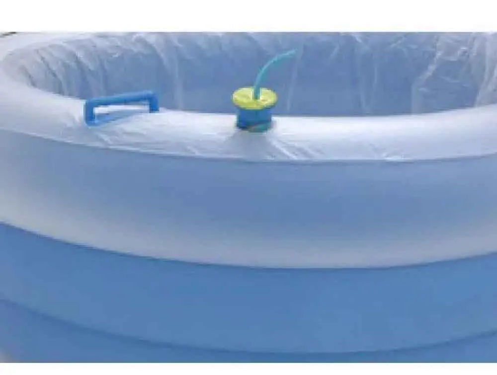 Inflatable Birth Pool with Internal Seat and Cup Holder Bucket
