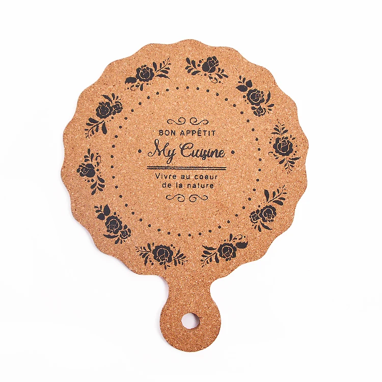 17.5cm Housewarming Gift Hot Mat Heat Resistant Non-slip Kitchen Accessories Cork Cushion