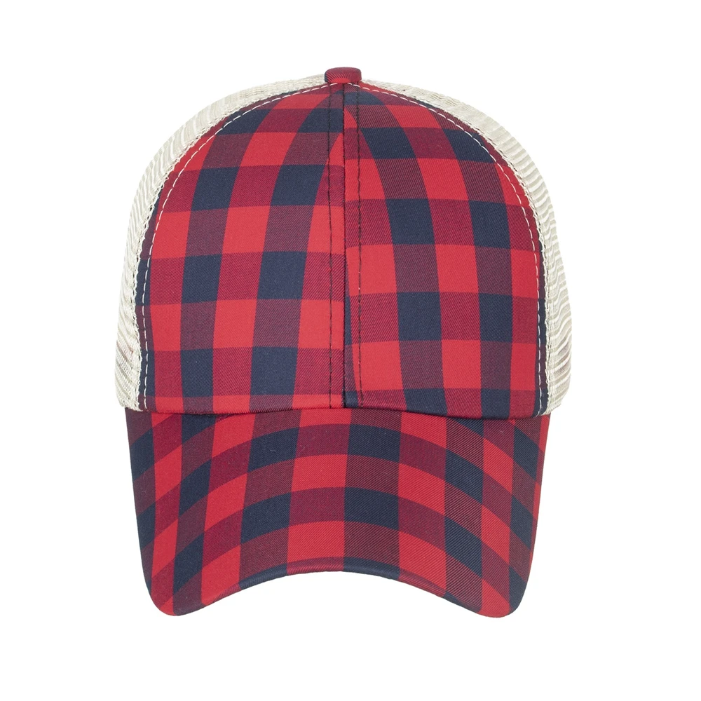 New Arrival Women Trucker Baseball Cap Cross Hat Outside Sport Hip Hop Snapback Washed Sports Ponytail Caps