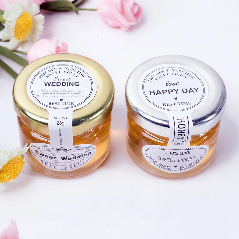 25 мл 1 унция круглые маленькие стеклянные пищевые банки для варенья и меда с металлическими крышками 20 стеклянная бутылка заводская цена