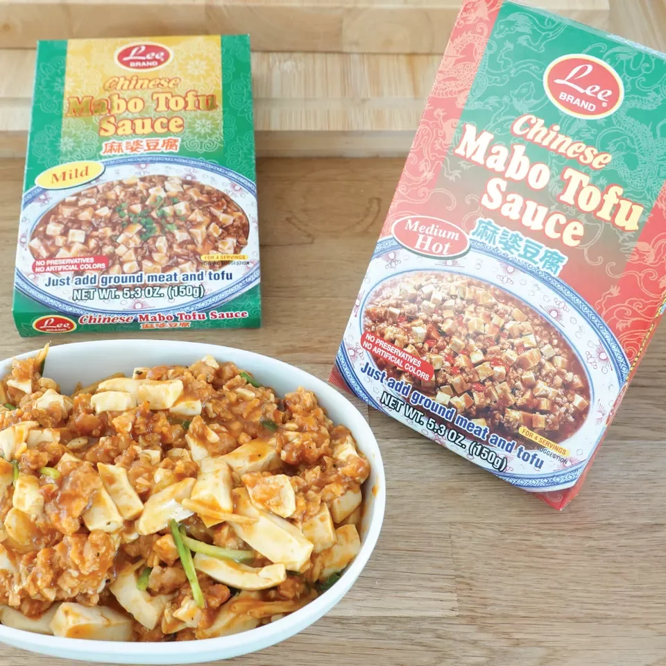 Instant Food Stir Fry Chinese Style Mabo Tofu Sauce No Preservative by Lee Brand Just add Tofu and Meat from Thailand