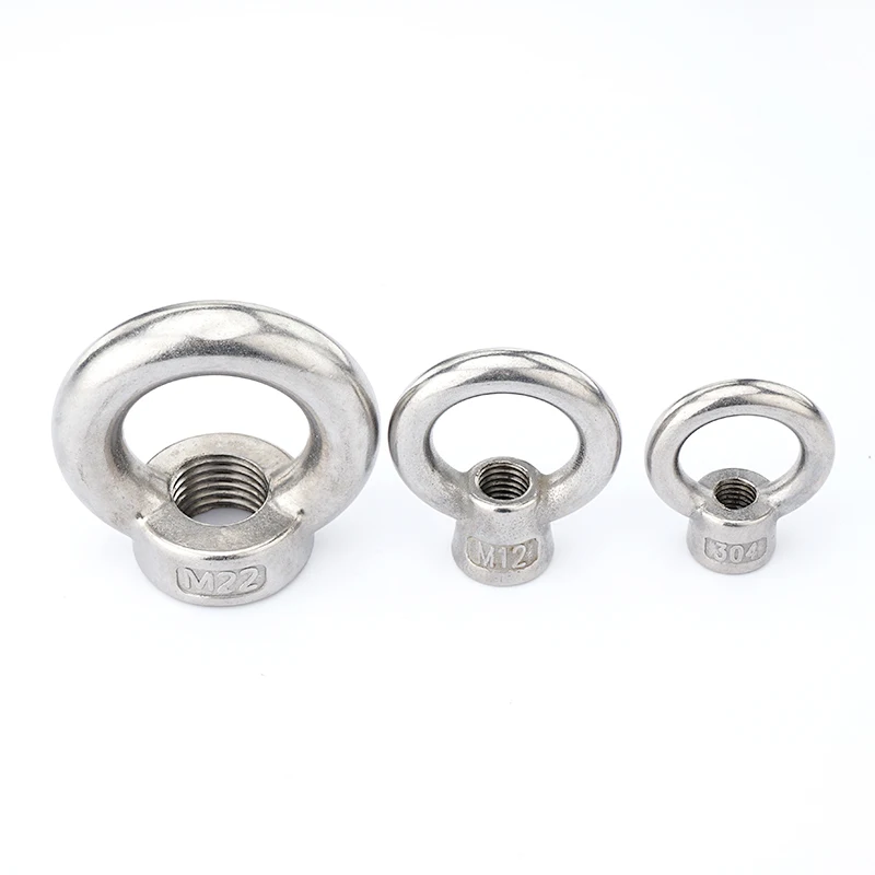 BNS High quality 304 stainless steel lifting eye bolts M5-M14 bolts Hanging Ring Screws Hanging Bolts Round Ring Screws