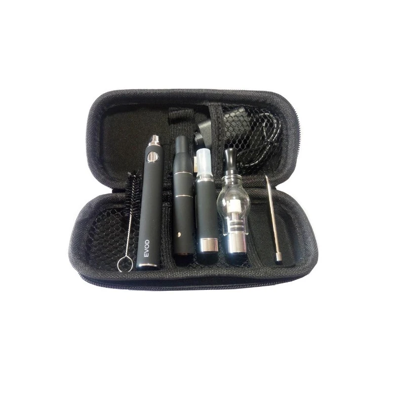 
E Cigarette Evod Magic 3 in 1 Vaporizer Pen Starter Kits EGO Zipper case AGO G5 MT3 Glass globe wax atomizer 