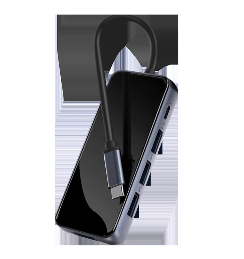 Type C to USB 3.0 GigE Vision 5 in 1 Docking Station Hub 3.0 PD  RJ45 10 100M