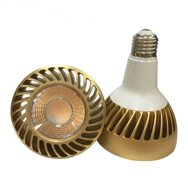 
32W led par30 no fan to replace 70W metal halide lamp high brightness golden color AC85-265V E27 par30 led light 2020 New design 