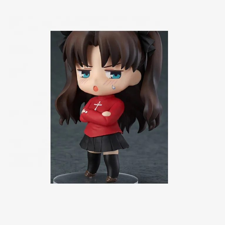 Cute Clay man Tohsaka Rin 409# Vinyl Action Figures Face changing doll Battle dress Model Toy  Fate/stay night