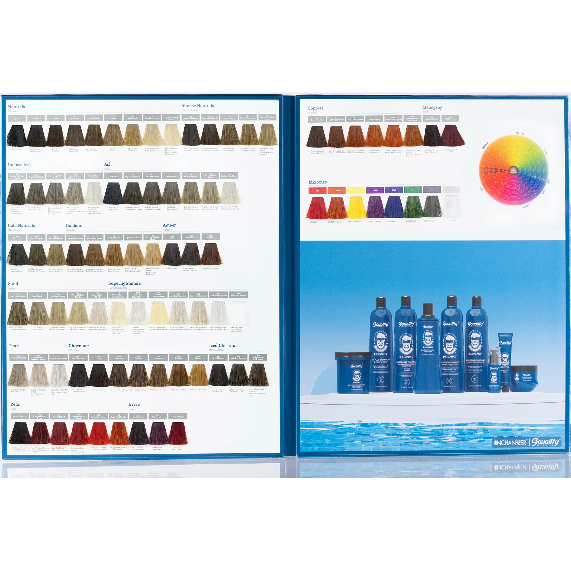 Professional ENCHANTER Permanent Cream Hair Color for GLOSSING and TONING with 100% Gray Coverage