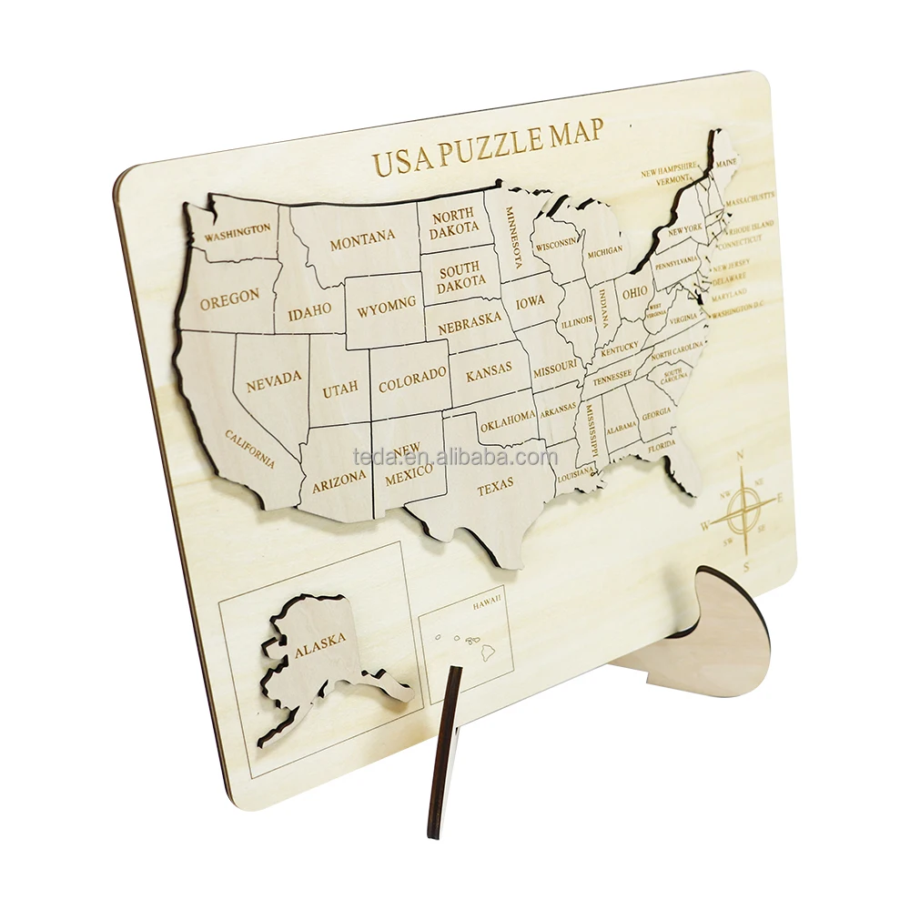 wholesale children education wooden world maps