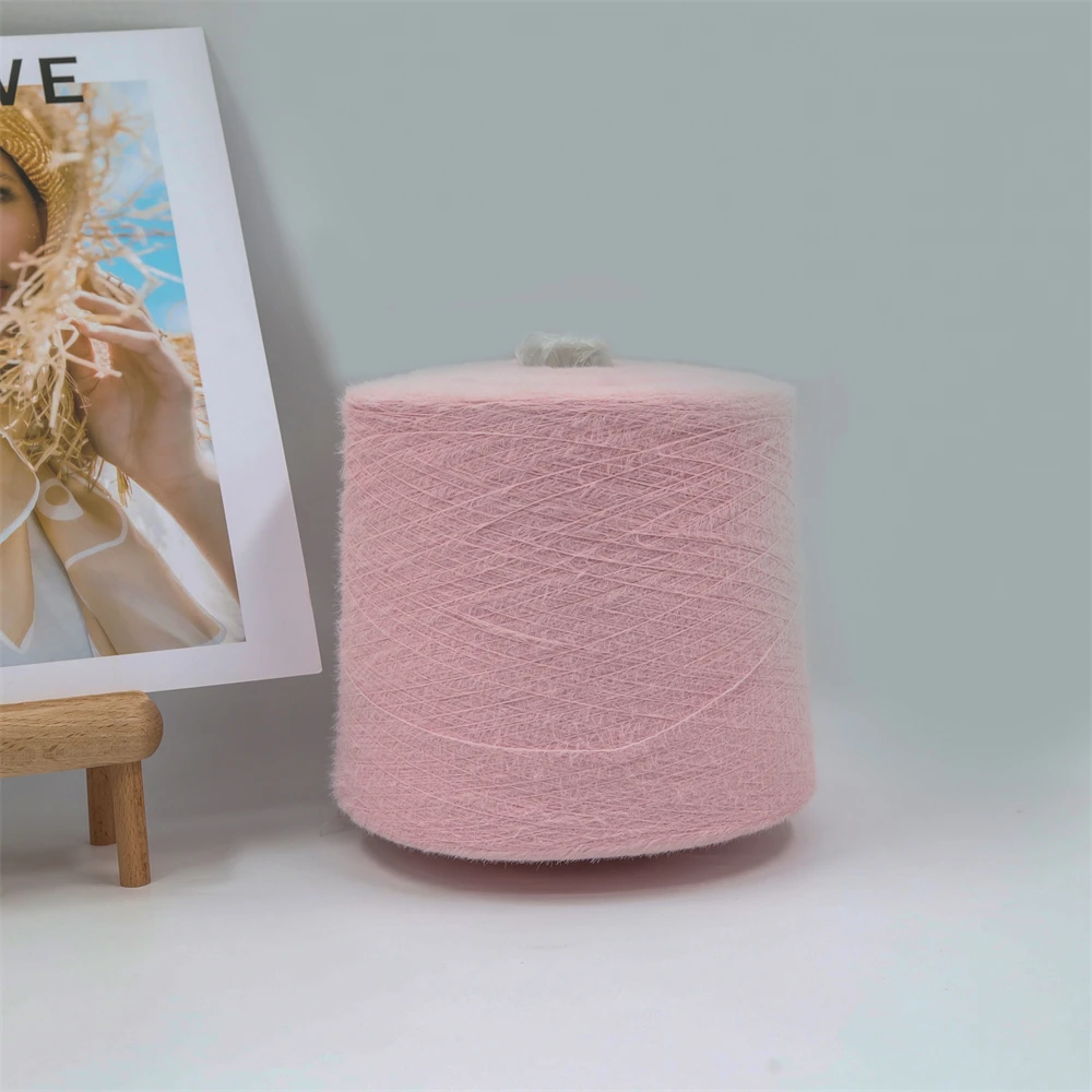 Yarn For Weaving Dyed Nylon Mink Yarn 1.3cm 100% Nylon Monofilament Fancy Yarn