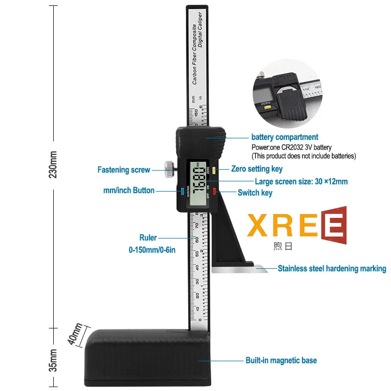 Hot selling electronic digital vernier height gauge 0-150mm digital height gauge