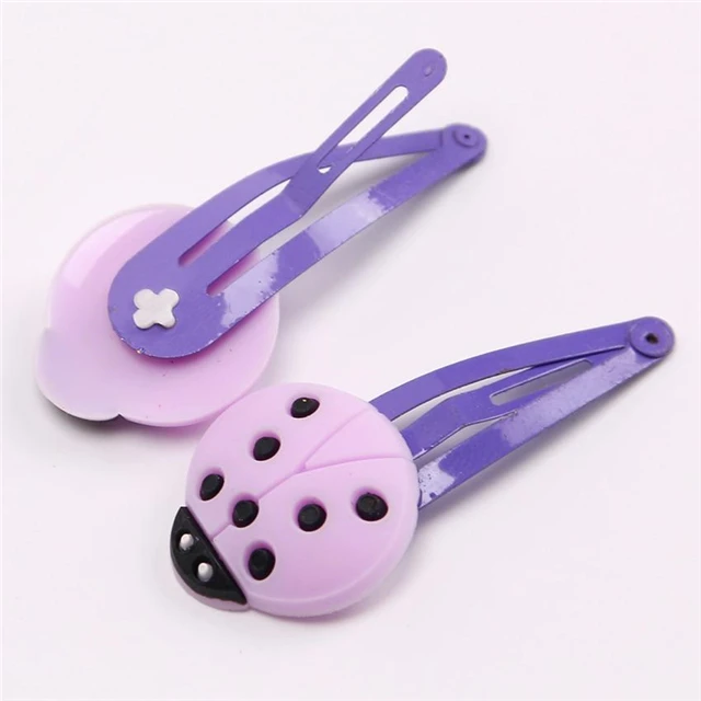 Children New Silicone Hair Clips Cute Fruit Flowers Safety Barrettes BB Clip Little Girls Gifts
