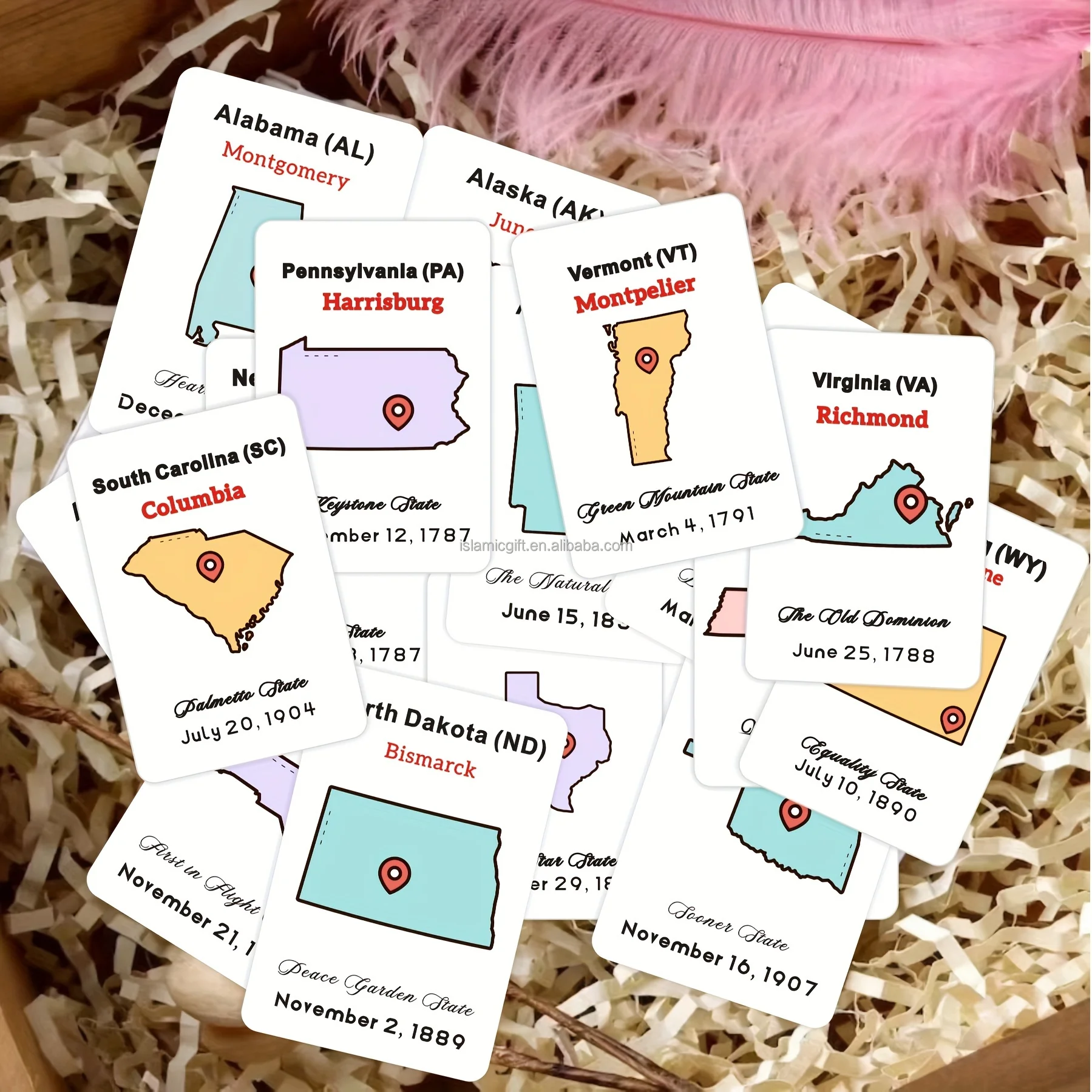 Customizable Geography Us Citizenship Flashcards Countries Of The World  Flash Cards For Children English