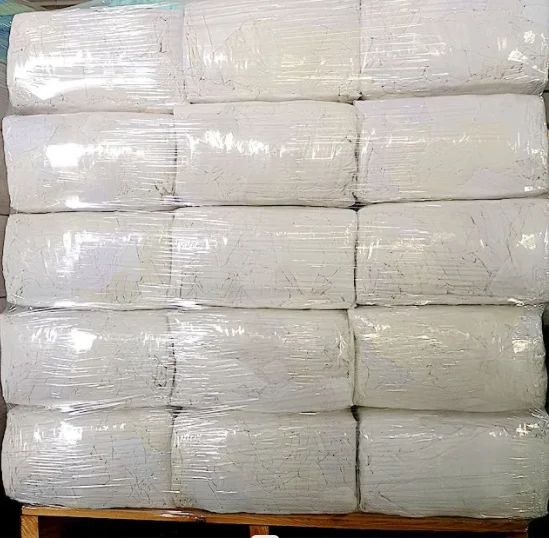 Factory Wholesale High-quality cleaning cloths White T-shirt Wiping rags Cotton Clothing industrial White Cotton Rags