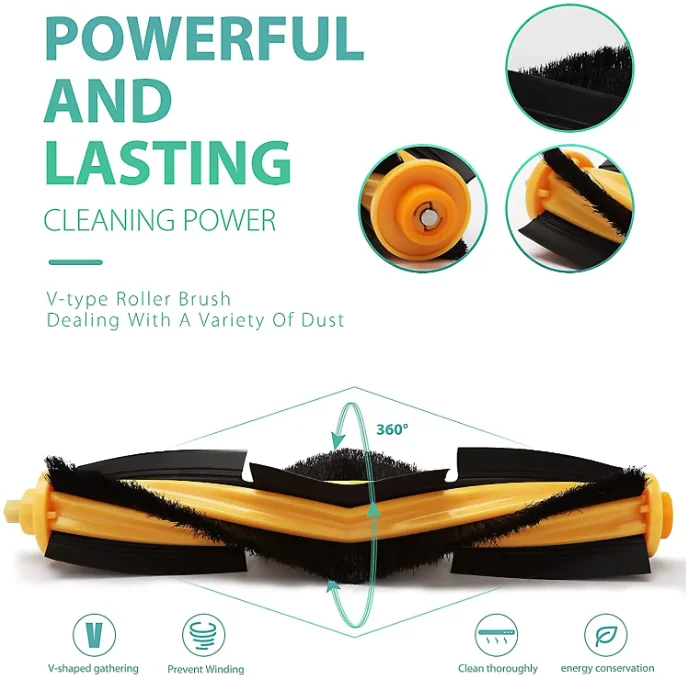 Factory hot sale main side brush filter mop dust bag Ecovacs deebot T8 N8 T9 robot vacuum cleaner parts