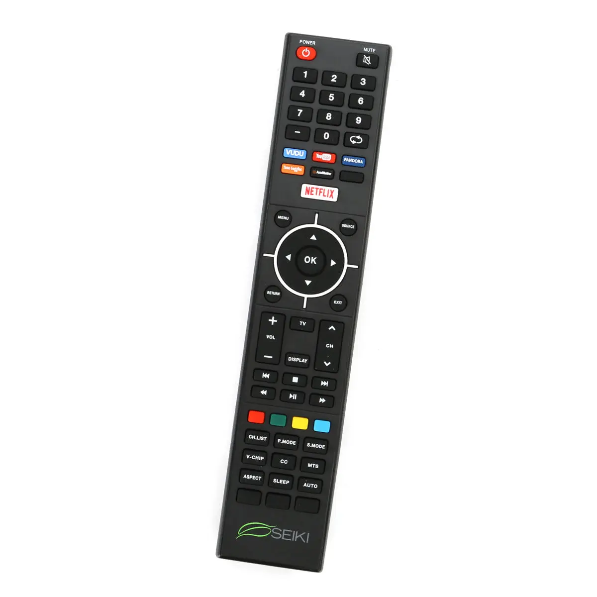 SE32HY19T  Smart TV Remote Control Work for Seiki VUDU Youtube Accuweather  pandora Buttons