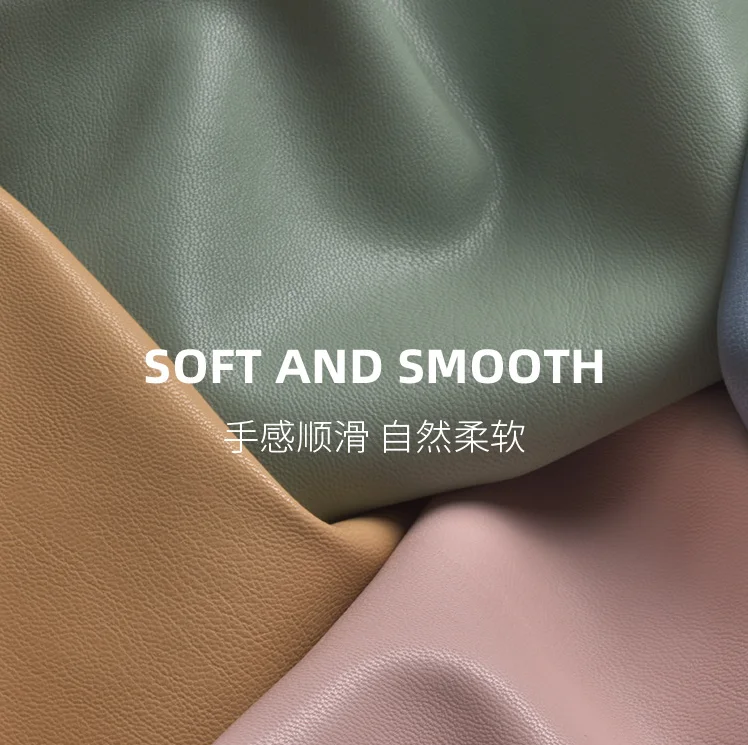 Factory wholesale sheep grain fine grain pu leather upper material