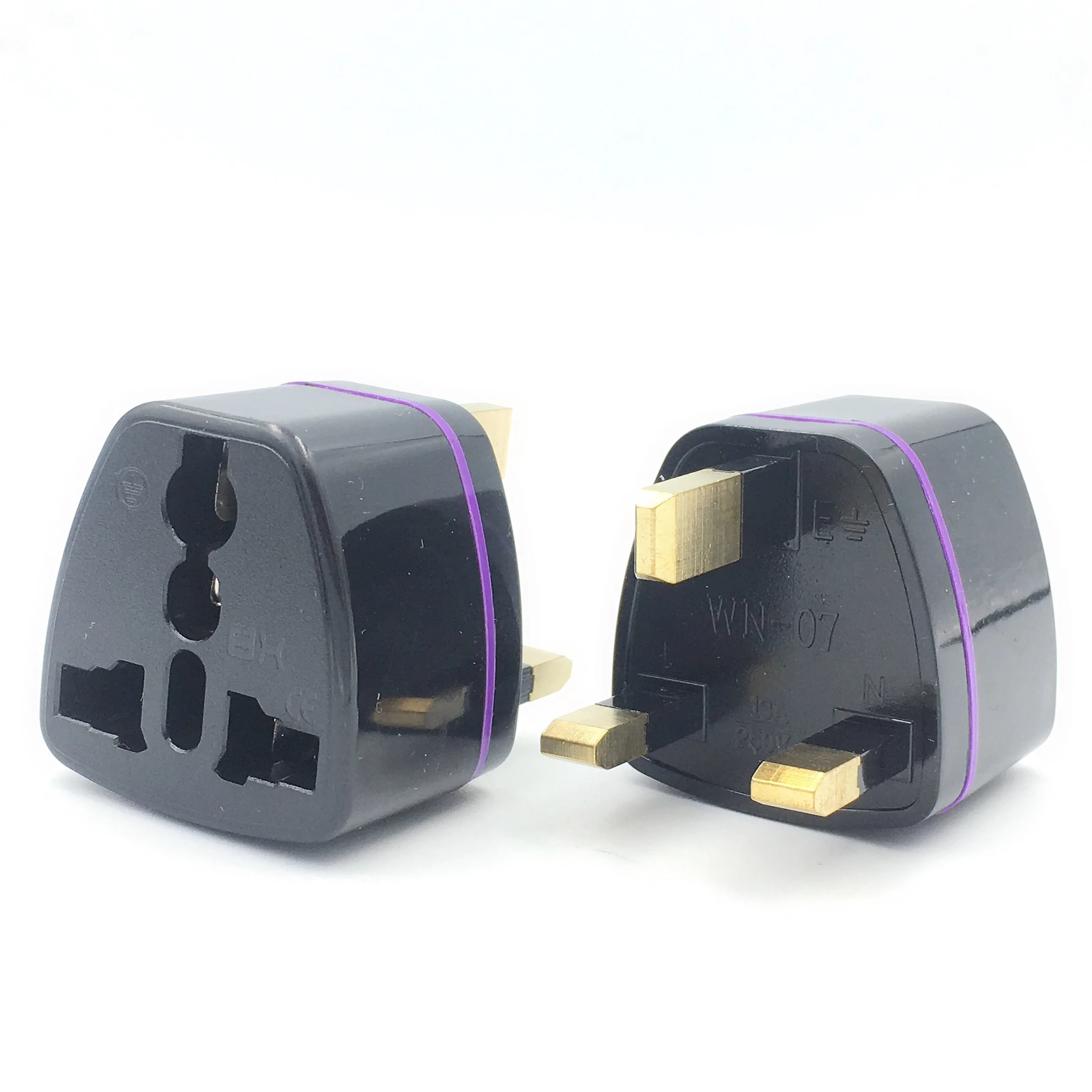 Pure copper UK standard Plug Adapter Power Converter, tourism conversion plug UK Travel Plug Outlet Adaptor to Universal Socket