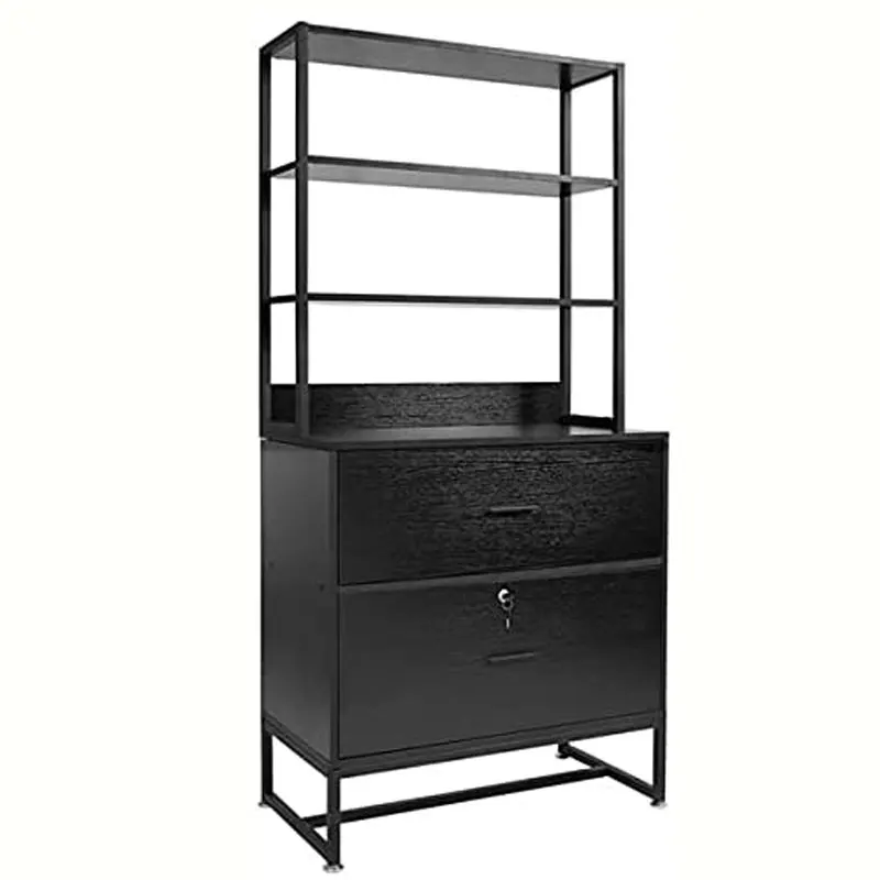 Шкаф для файлов с 2 выдвижными ящиками-подставка для принтера с открытой полкой для хранения-шкаф для хранения