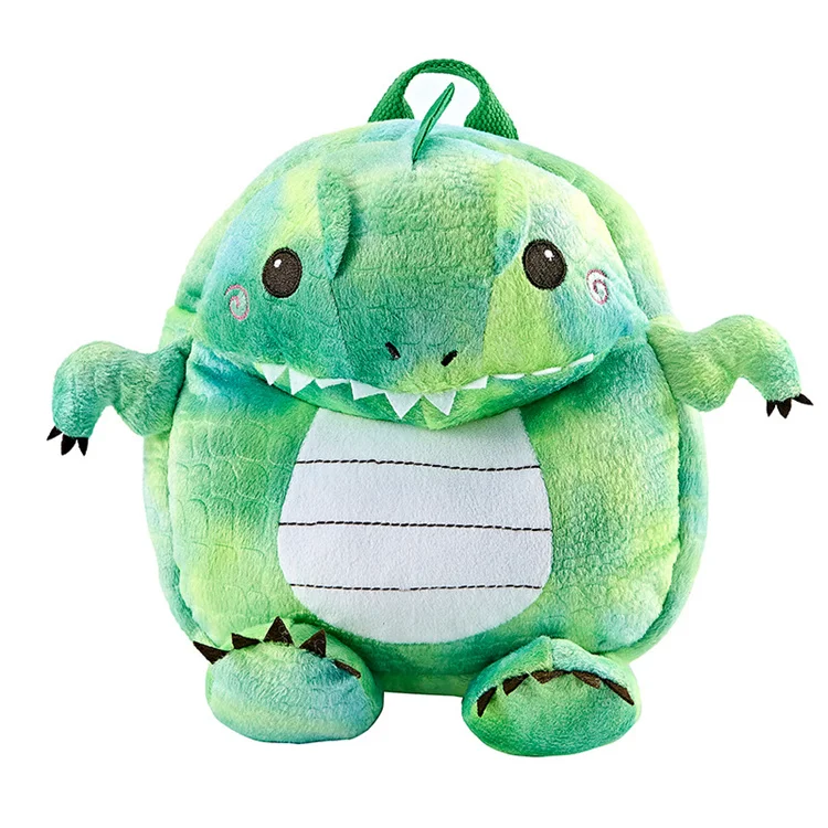 Comfortable Wear Resistant Custom Cute Cartoon Animal Backpack School Bag Plush Bag For Kindergarten