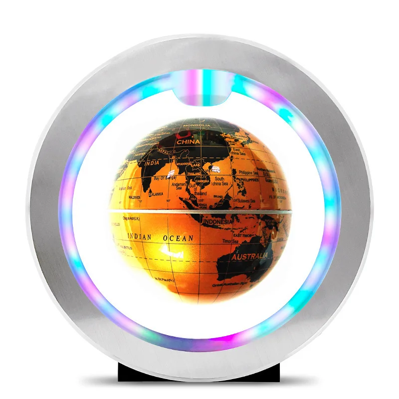 
O-shaped maglev globe glowing office decoration creative home creative maglev gift 