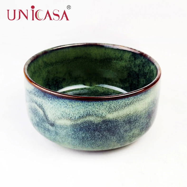2022 New Reactive Porcelain Soup Bowl Ceramic Serving Bowl