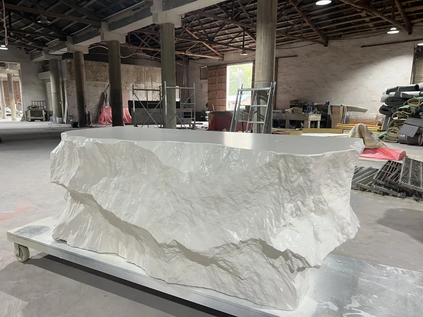3D printing special-shaped customized stone shape bar counter reception desk