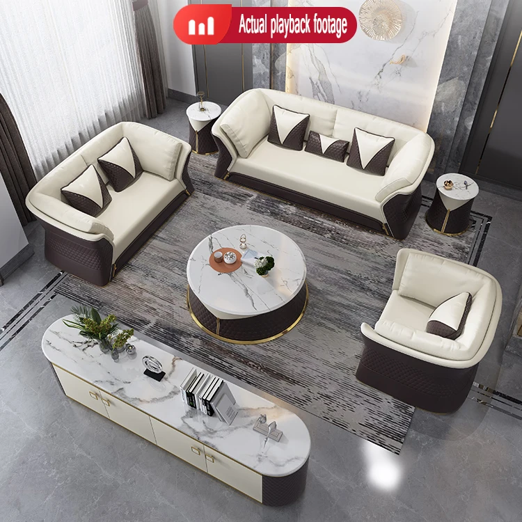 Modern sofa set designs and price genuine leather sofa set living room furniture leather couch and sofa modern