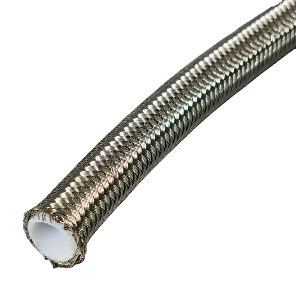 Гибкий провод из нержавеющей стали плетеный Гофрированный Шланг PTFE