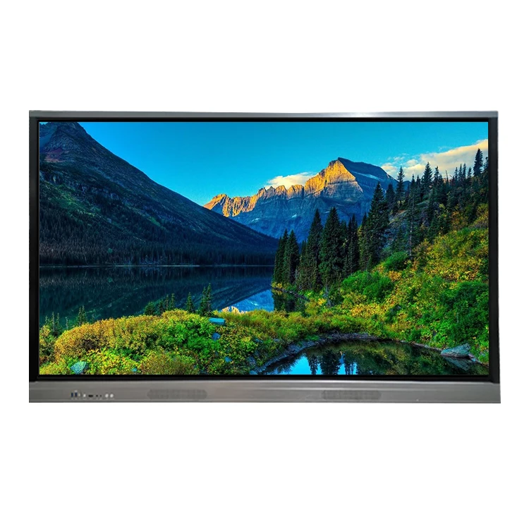 85' big size no folded multi function movable monitor Android touch whiteboard