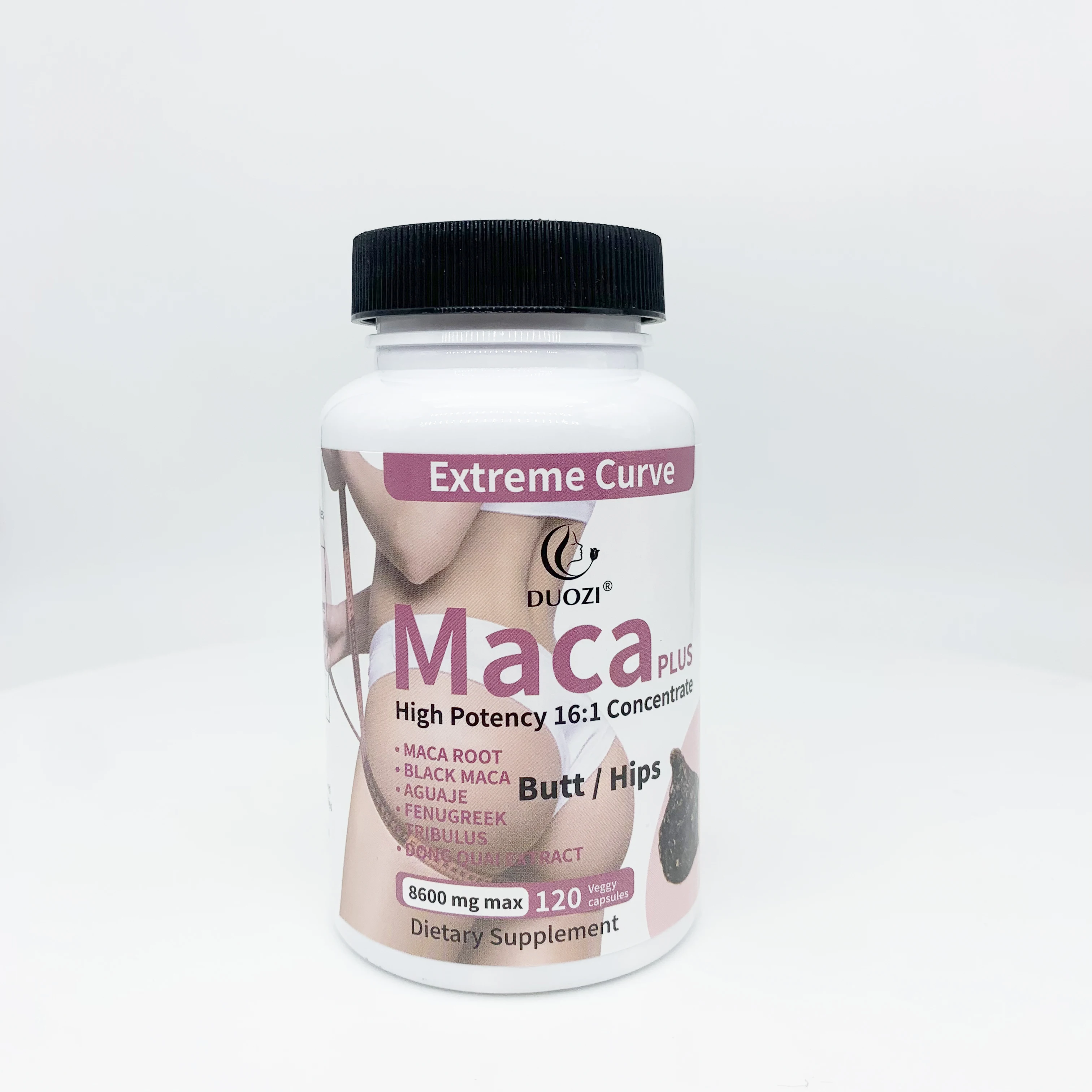 OEM factory price hip butt enlargement booty maca root pills strong maca extract organic ultimate maca pills 120 capsules