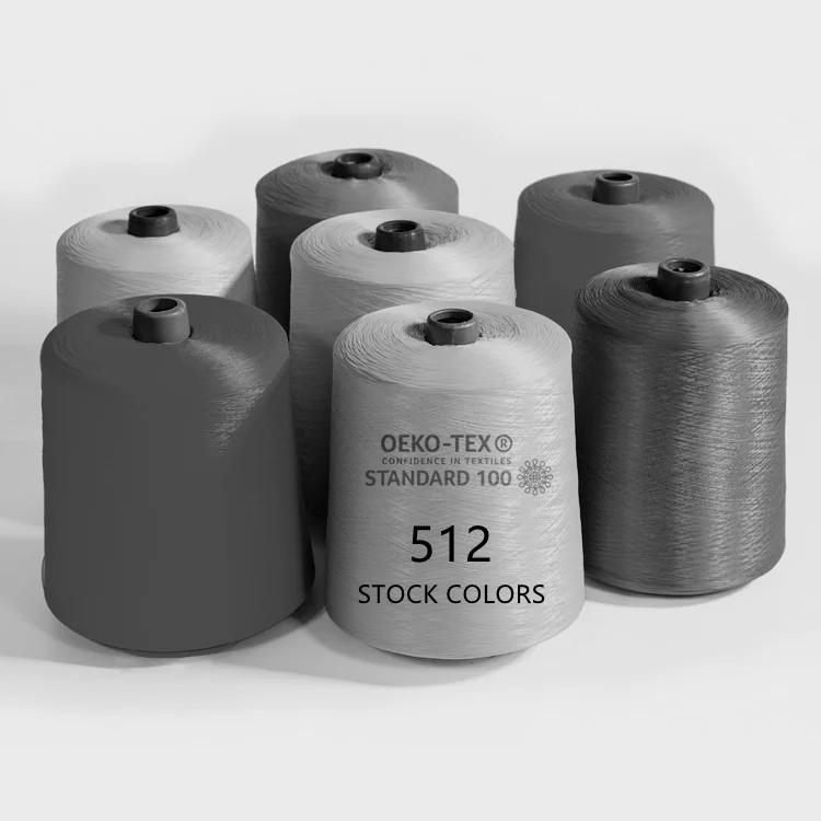 polyester yarn black 300 for Shoe lace, Webbing, Rope, Sock