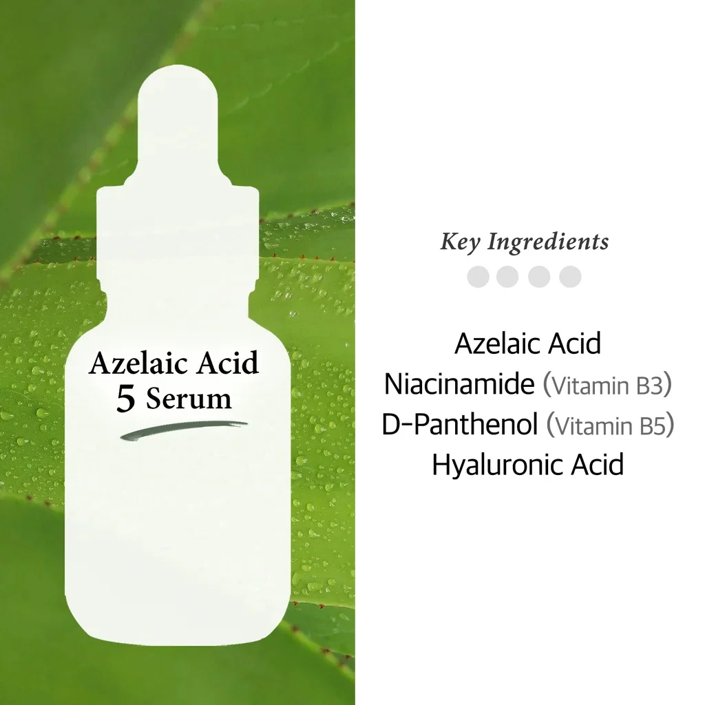 OEM ODM Vitamin D-Panthenol Calming Skin Soothing Lightening Acne Scar Azelaic Acid Serum For Face