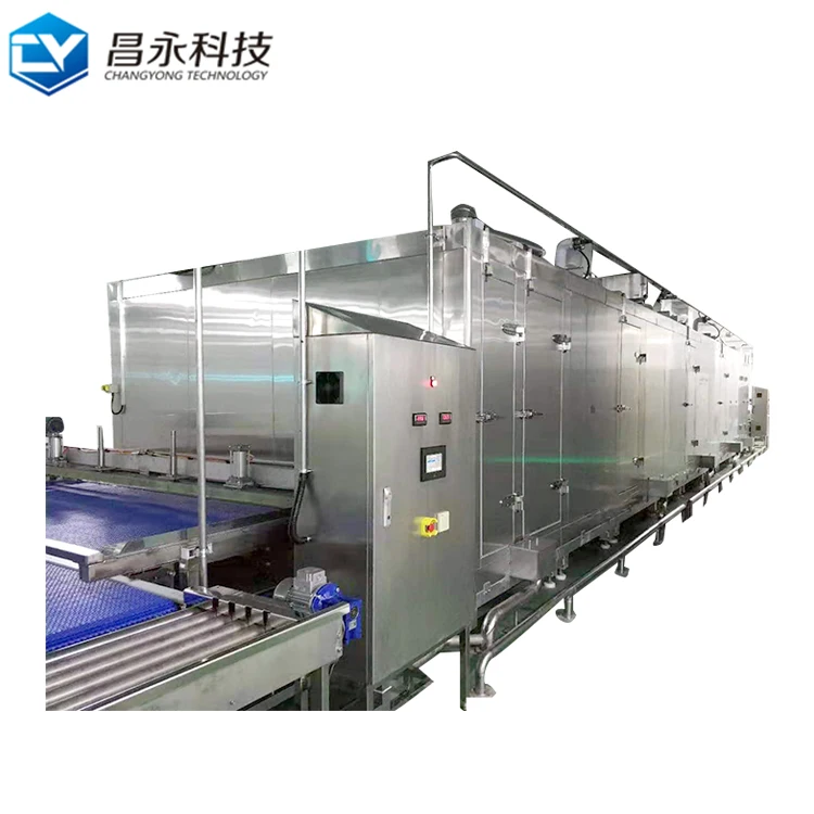 Tunnel quick freezer quick frozen iqf tunnel blast freezer machine