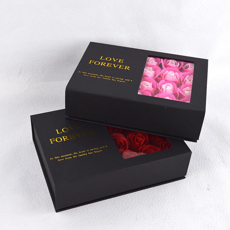 Custom design luxury lipstick carton perfume bottle packaging bag rose flower gift box packaging boxes