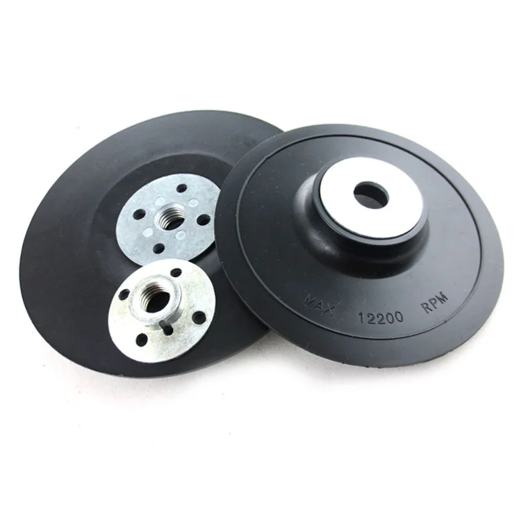 4.5inch 5inch Rubber grinding steel paper tray Grinding self-adhesive Angle grinder polishing disc